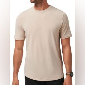 MENS SIZE LARGE TRICOTS ST RAPHAEL TAN SHIRT